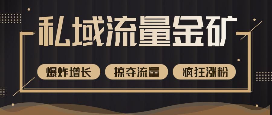 价值2200元私域流量的金矿，循环获取各大媒体精准流量，无限复制网红的精准流量！-19点研学社