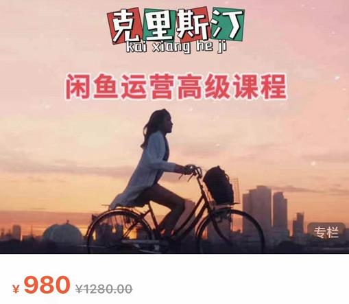 克里斯汀·闲鱼运营高级课程【2022新版】，视频内容非常凝练，适合小白入门-19点研学社