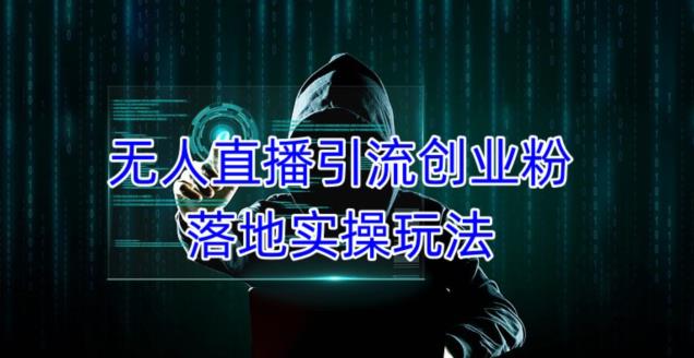 外面收费3980的无人直播引流创业粉落地实操玩法，单日引100+精准创业粉-19点研学社