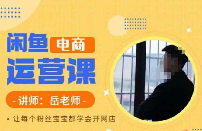岳老师·闲鱼电商运营课，让每个粉丝宝宝都学会开网店-19点研学社
