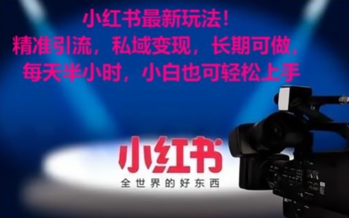 小红书最新玩法！精准引流，私域变现，长期可做，每天半小时，小白也可轻松上手【揭秘】-19点研学社
