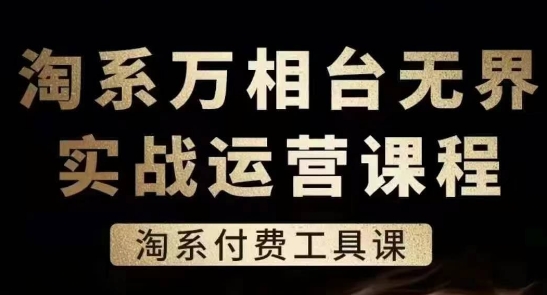 淘系万相台无界实战运营课，淘系付费工具课-19点研学社