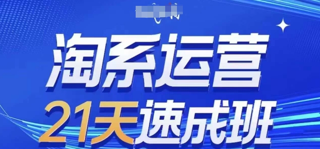 淘系运营21天速成班(更新24年8月)，0基础轻松搞定淘系运营，不做假把式-19点研学社