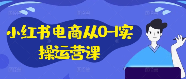小红书电商从0-1实操运营课，小红书手机实操小红书/IP和私域课/小红书电商电脑实操板块等-19点研学社