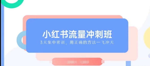 小红书流量冲刺班2025，最懂小红书的女人，快速教你2025年入局小红书-19点研学社