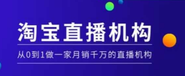 淘宝直播运营实操课【MCN机构】，从0到1做一家月销千万的直播机构-19点研学社