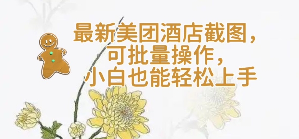【轻云】最新美团酒店截图，可批量操作，小白也能轻松上手-19点研学社