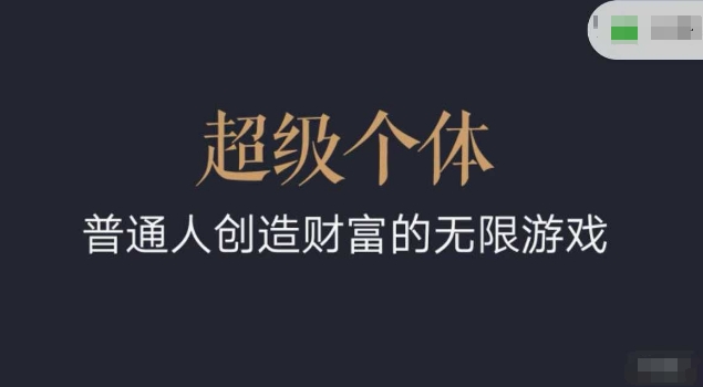 超级个体2024-2025翻盘指南，普通人创造财富的无限游戏-19点研学社