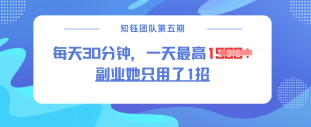 副业她只用了1招，每天30分钟，无脑二创，一天最高1.5k-19点研学社