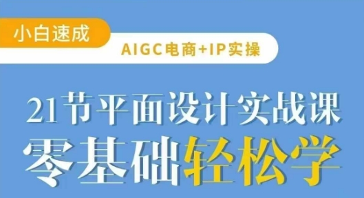 AIGC电商必备实操21节平面设计实战课，教你玩转AI-19点研学社
