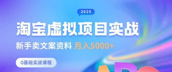 淘宝虚拟项目垂直玩法，新手卖文案资料，月入5k+-19点研学社